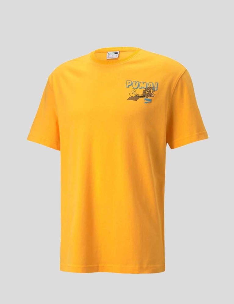 T-shirt PUMA downtown graphic tee tangerine